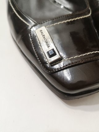 Balenciaga  Vintage Salones charol chocolate 37