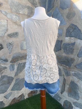 Top boho bordado Made in Italy