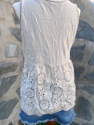 Top boho bordado Made in Italy