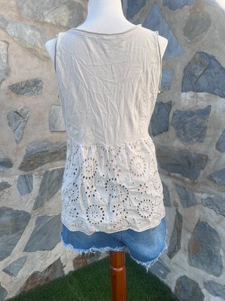 Top boho bordado Made in Italy