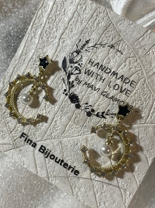 Guantes y Pendientes Novia Blancos y Dorados