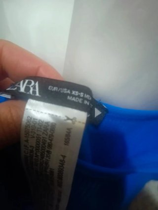 Mono ajustado azul Zara