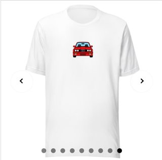 Camiseta hombre coche varios colores.