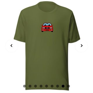 Camiseta hombre coche varios colores.