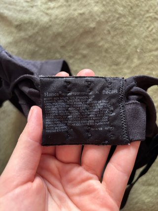 Soutien Conforto Hanes Preto Tam. XL