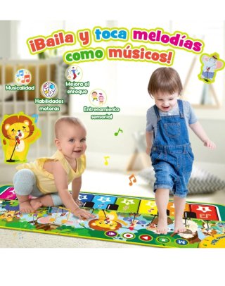 Alfombra Piano Infantil Musical Animales