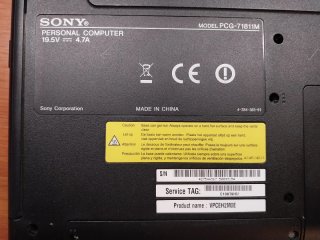 Portátil averiado Sony Vaio Intel i5 8GB Ram 120GB