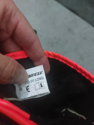 Guantes Dainese Druid D1 Long Negro/Rojo
