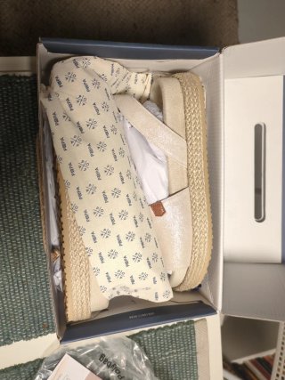 Sandalias POPA Beige/Blanco tipo menorquina NUEVAS