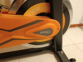 Bicicleta Estática Spinning Naranja