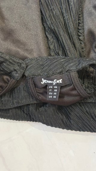 Mono negro lentejuelas halter