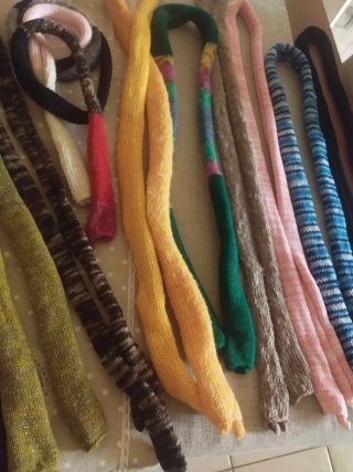 Sciarpine sottili multicolor