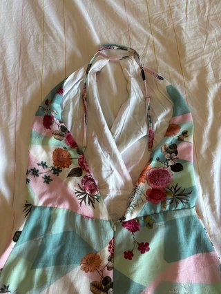 Vestido Florlinda M Floral Geométrico Costas A