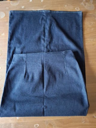 Gonna jeans lunga blu