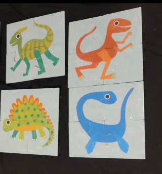 Puzzle 8+1 Dinosaurios HEADU