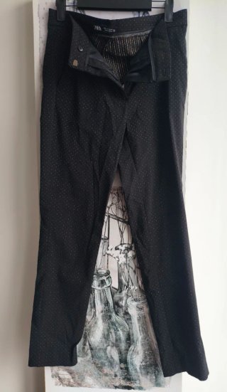 Pantalones Zara rectos doble enganche