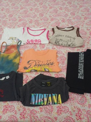 Set 7 magliette bambina 10 anni
