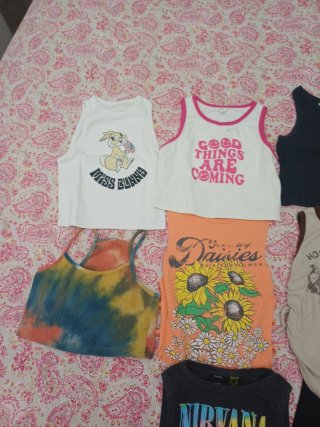 Set 7 magliette bambina 10 anni