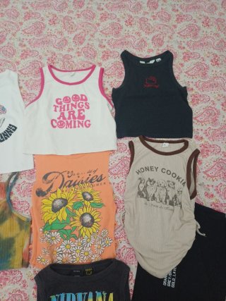 Set 7 magliette bambina 10 anni