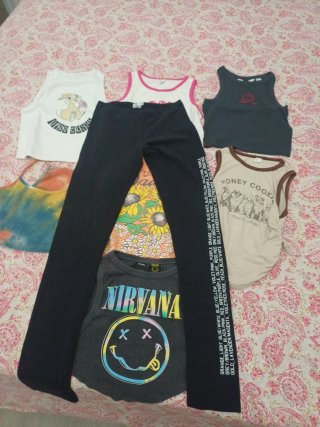 Set 7 magliette bambina 10 anni