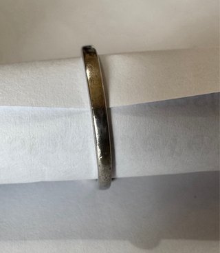 Anello vintage argento zirconi bianchi