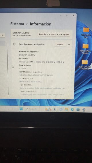 Portátil HP 250 G7 Negro