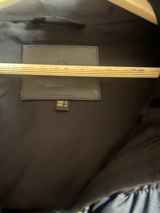 Abrigo Massimo Dutti negro L talla como una M