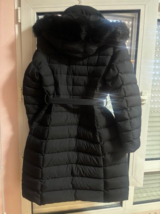 Abrigo Massimo Dutti negro L talla como una M