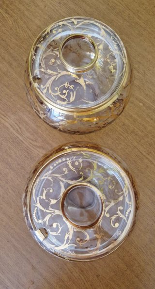 Ciotole da Punch vintage Oro 22k