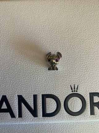 Abalorio Pandora Stitch Morado y Plateado
