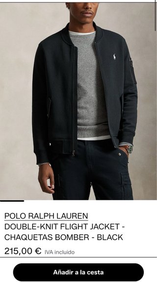 Chaqueta Aviador Polo Ralph Lauren Negra