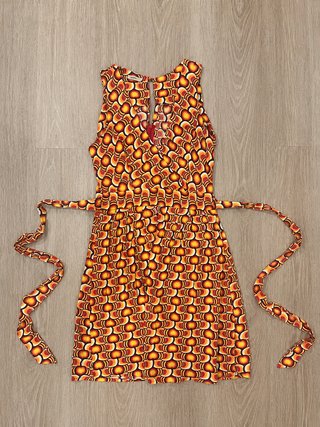 Vestido Totem (Brasil) Estampado Retro
