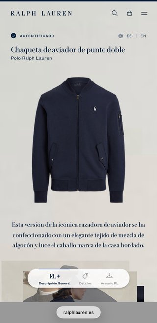 Chaqueta aviador Polo Ralph Lauren Azul Marino