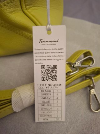 Borsa Tommasini Patchwork Giallo
