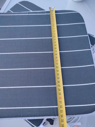 Set di 8 cuscini per sedie da terrazza a righe
