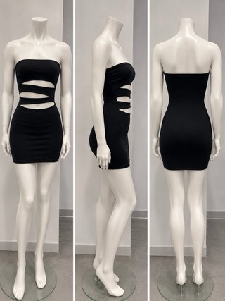 Vestido negro atrevido