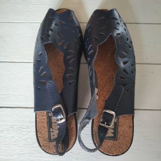 Sandalias Piel y Corcho