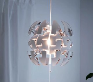 Lámpara Colgante Redonda Ikea Puzzle