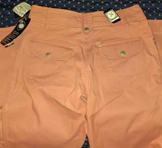 Pantaloni donna arancioni/salmone
