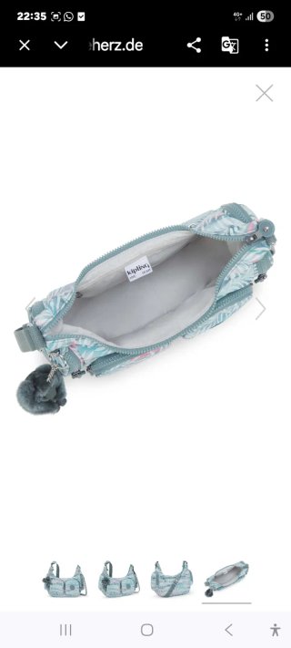 Bolso bandolera Kipling estampado