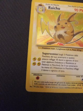 Raichu Holo Fossil Pokémon