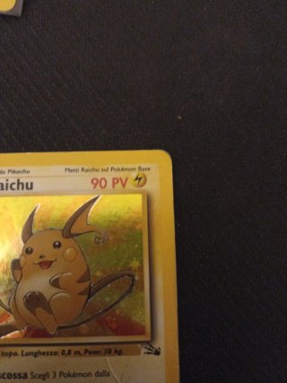 Raichu Holo Fossil Pokémon