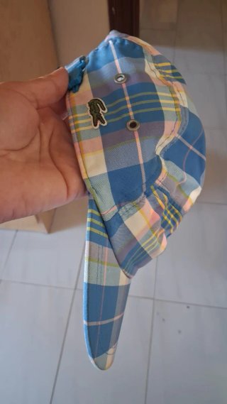 Gorra Lacoste cuadros multicolor