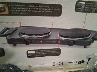 Placa Eléctrica Doble Ambiano 2500W