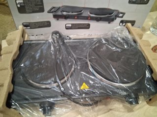 Placa Eléctrica Doble Ambiano 2500W