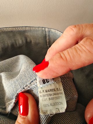 Falda pantalón vaquera azul