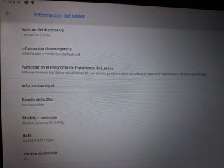 Tablet Lenovo Android con SIM