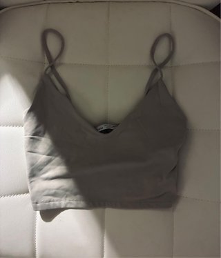 Top tirantes Bershka beige talla XS