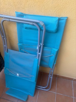 2 Sedie da Spiaggia/Giardino Aqua