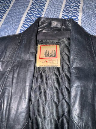 Gabardina vintage negra